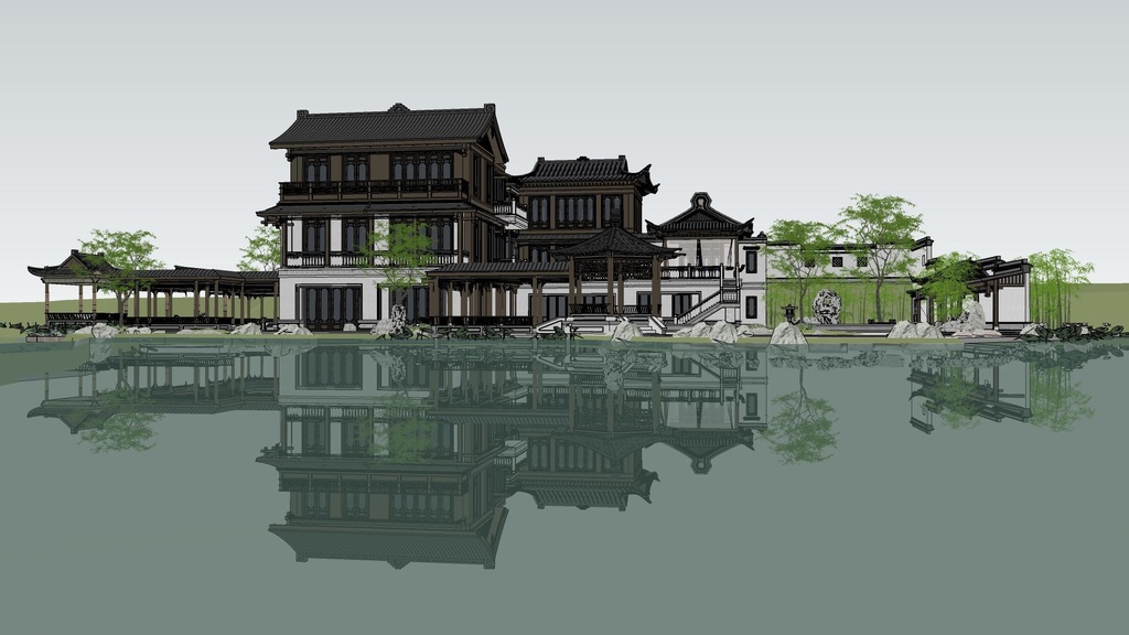 【3 dモデル】中国式建築