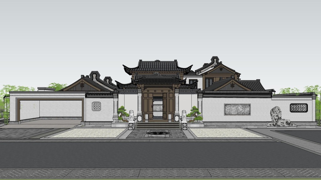 【3 dモデル】中国式建築