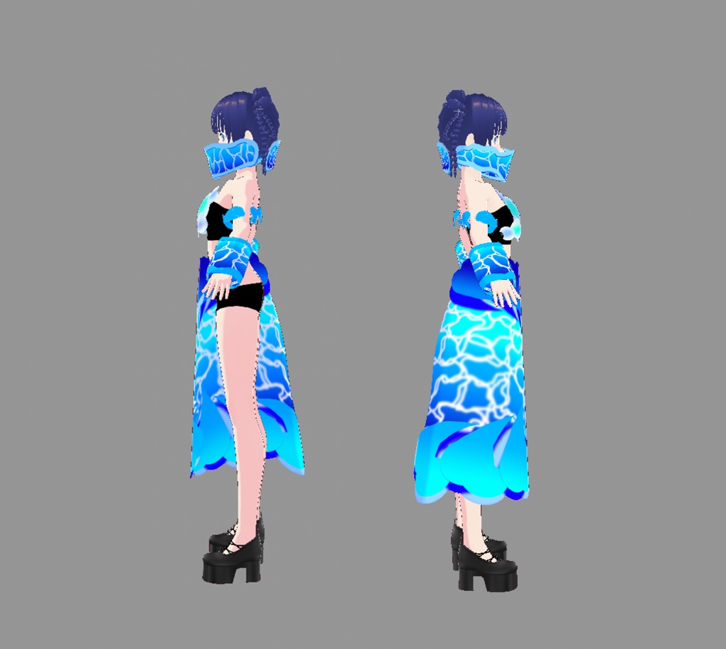 【VRoidテクスチャ】纏うエフェクト Vol.2(纏う水)