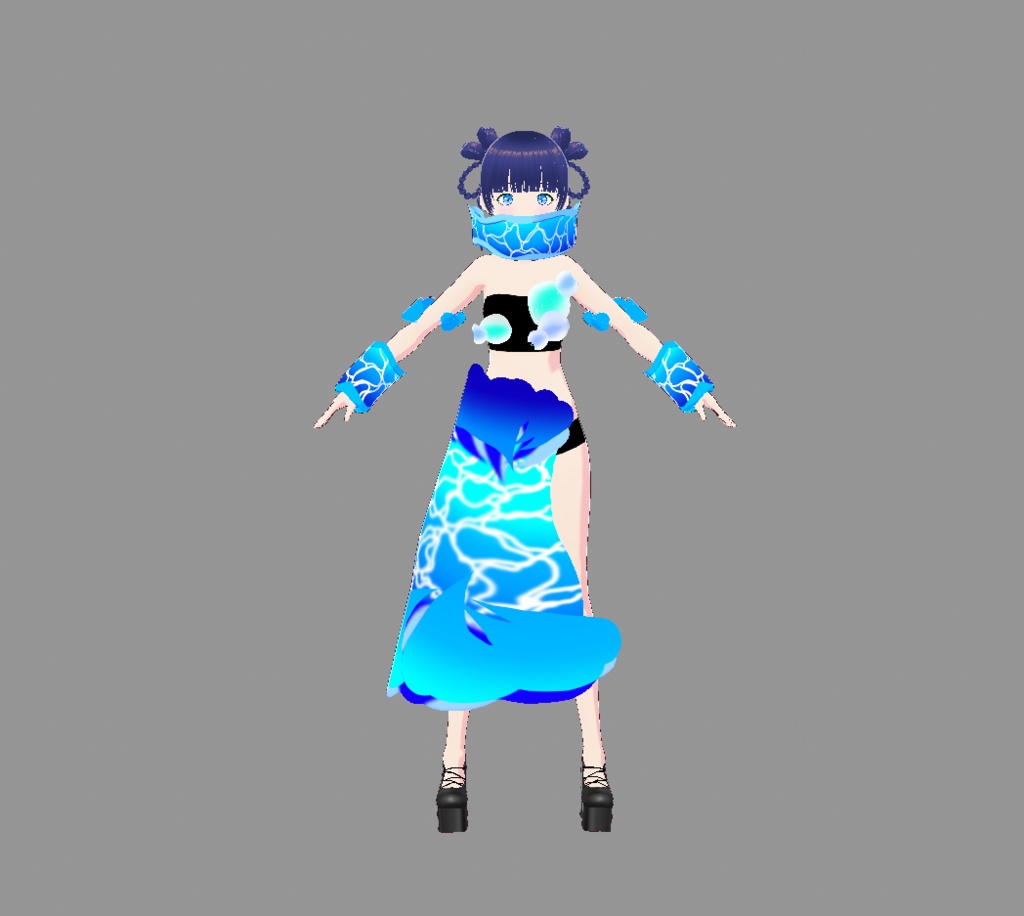 【VRoidテクスチャ】纏うエフェクト Vol.2(纏う水)