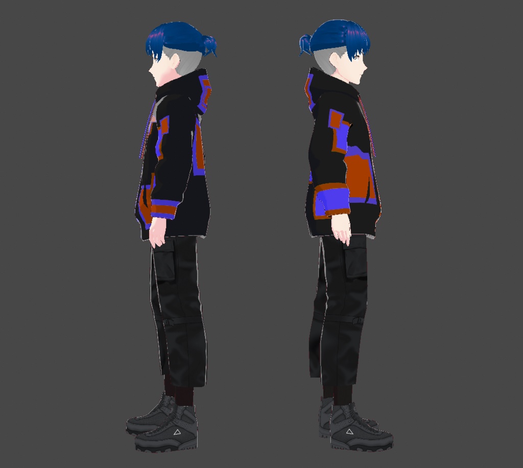 【VRoidテクスチャ】ファッションシリーズ Vol.2(バグパーカー)