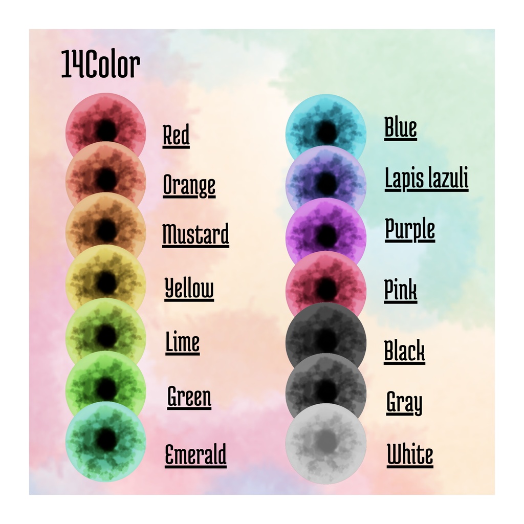 水彩Eye(14アバター対応)