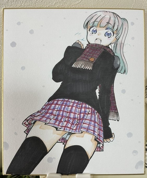 色紙中
