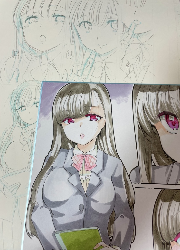 色紙(大)生原稿付き