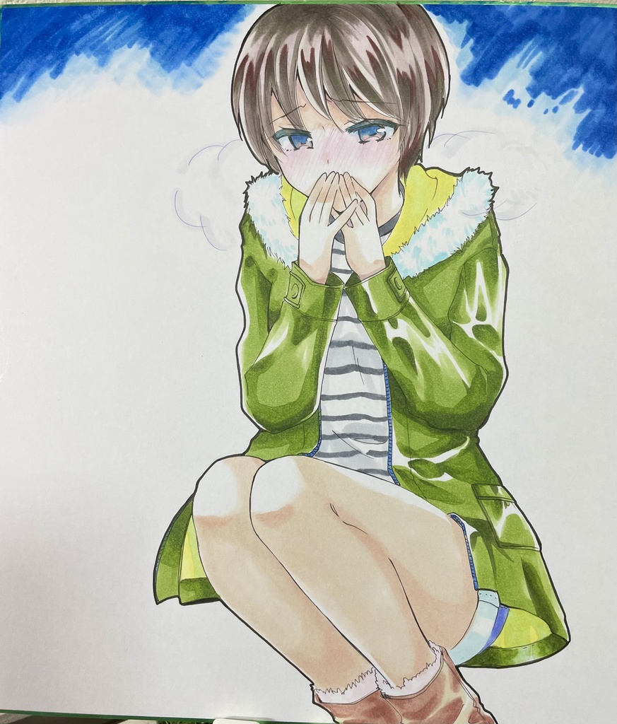 色紙(大)生原稿付き