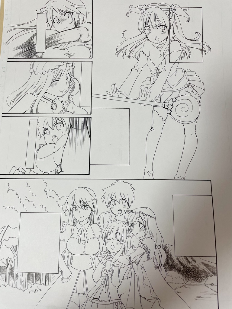 色紙(大)生原稿付き