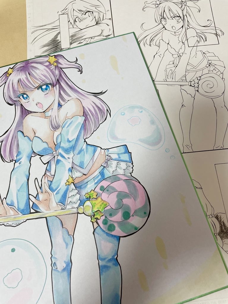 色紙(大)生原稿付き