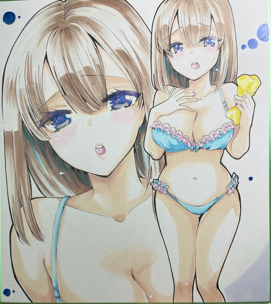 色紙（大）生原稿付き