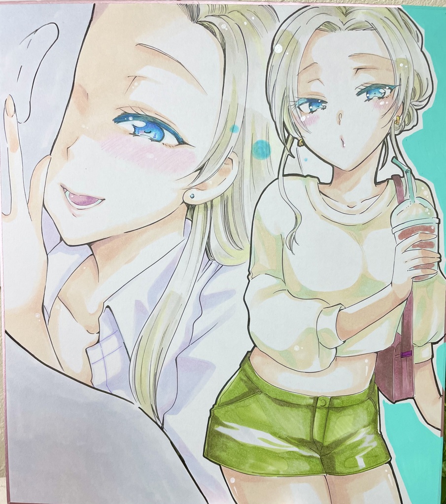 色紙（大）生原稿付き