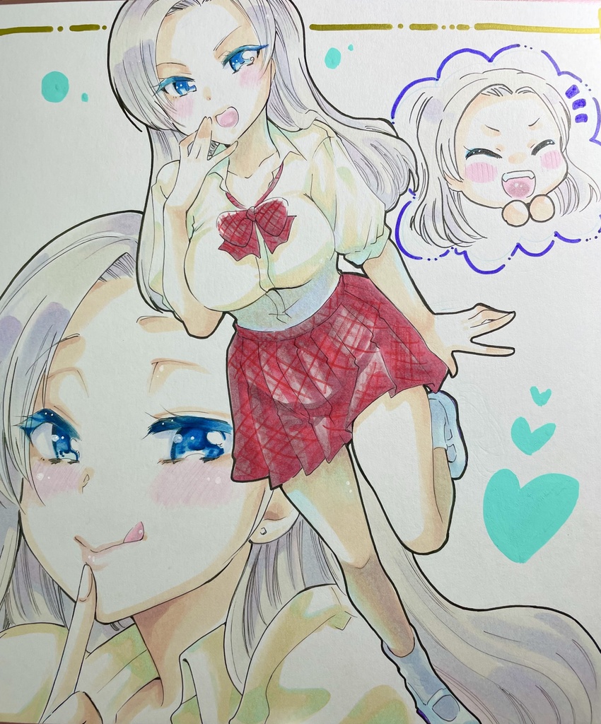 色紙(大)生原稿付き