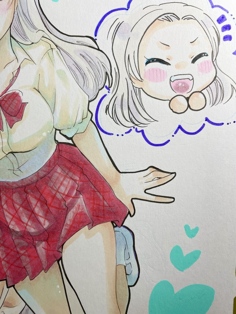 色紙(大)生原稿付き