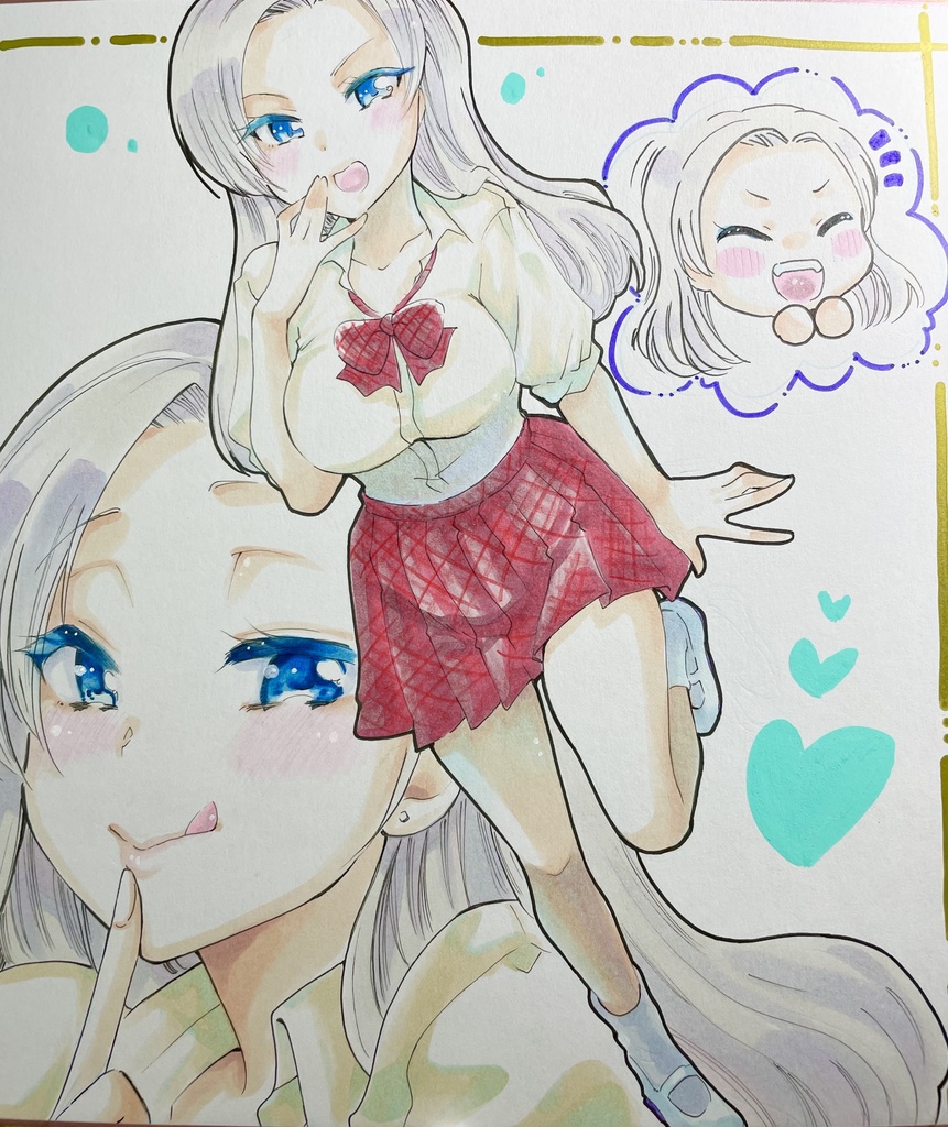 色紙(大)生原稿付き