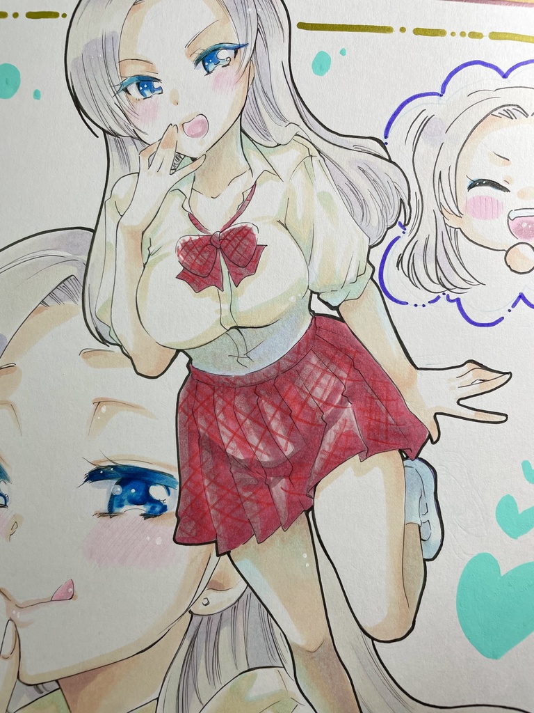 色紙(大)生原稿付き