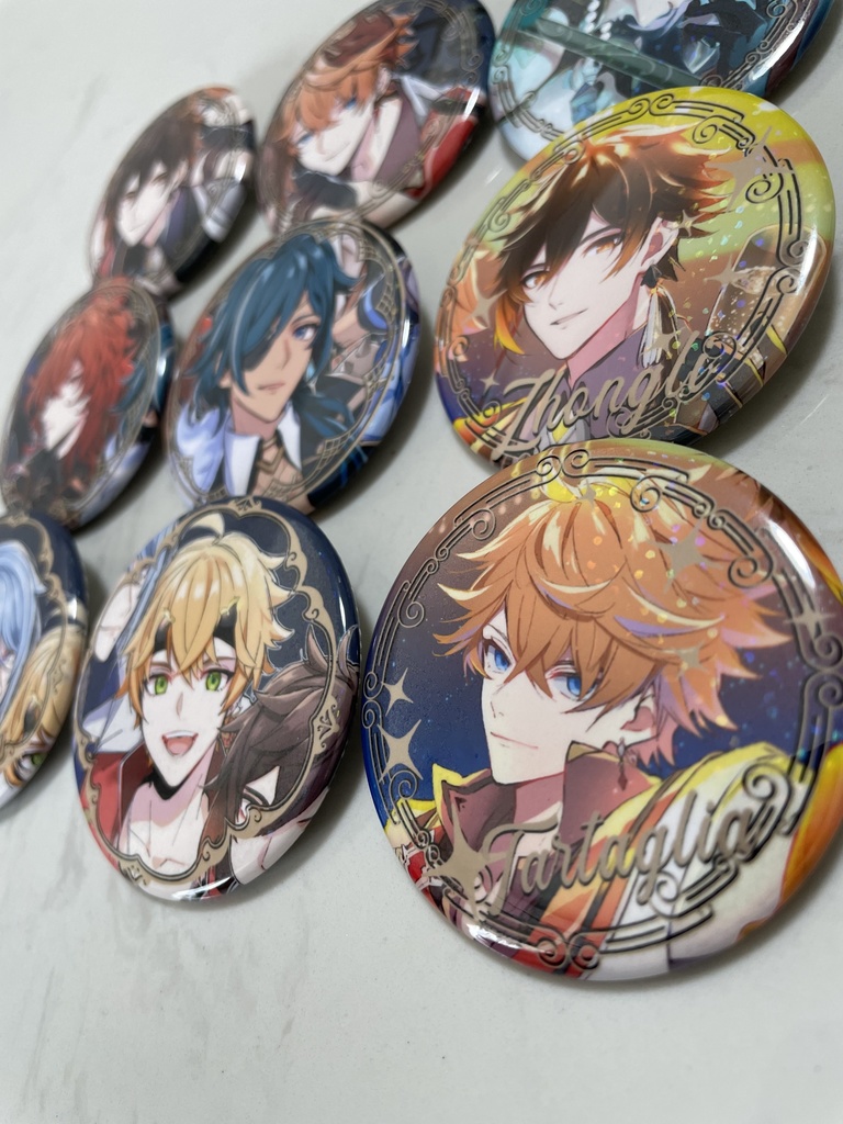 原神ホロ缶バッジ