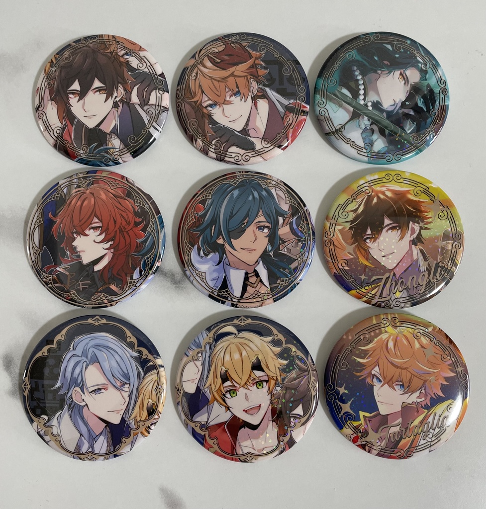 原神ホロ缶バッジ