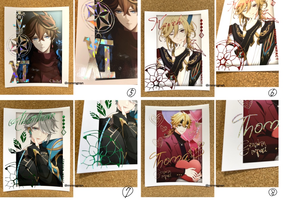 箔押しフォトカードvol.1