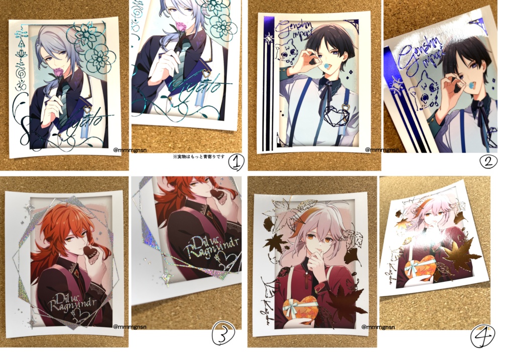 箔押しフォトカードvol.1