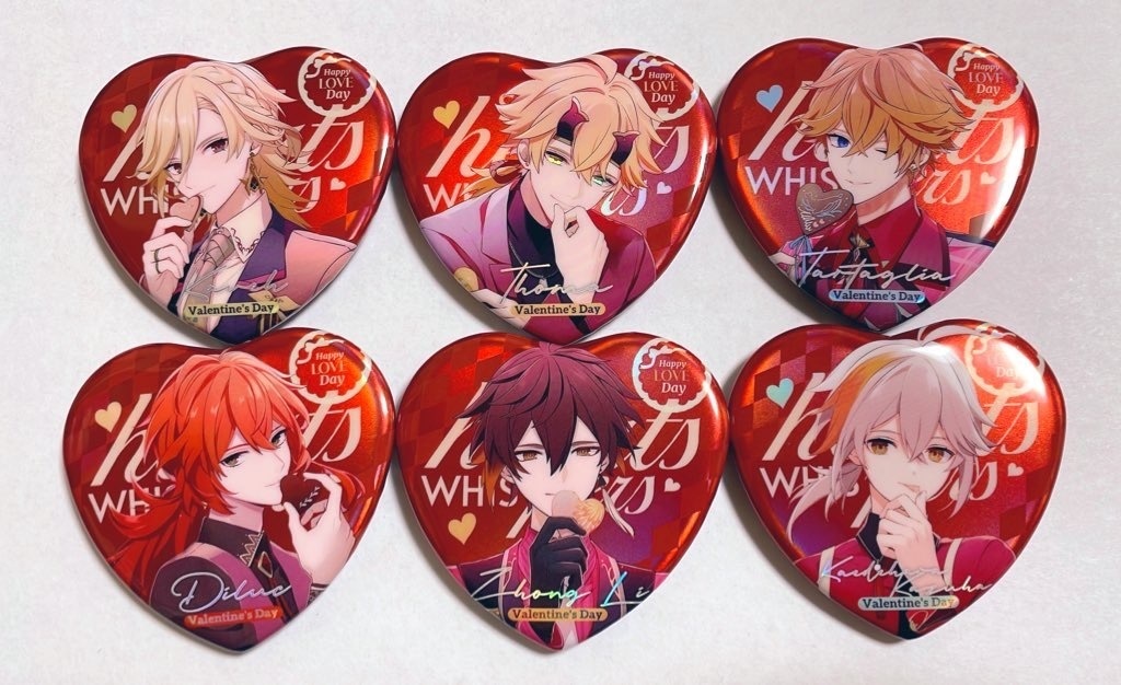 原神バレンタイン&ホワイトデーハート缶