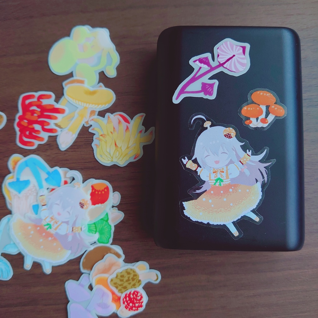 輝子ちゃんとキノコフレークシール