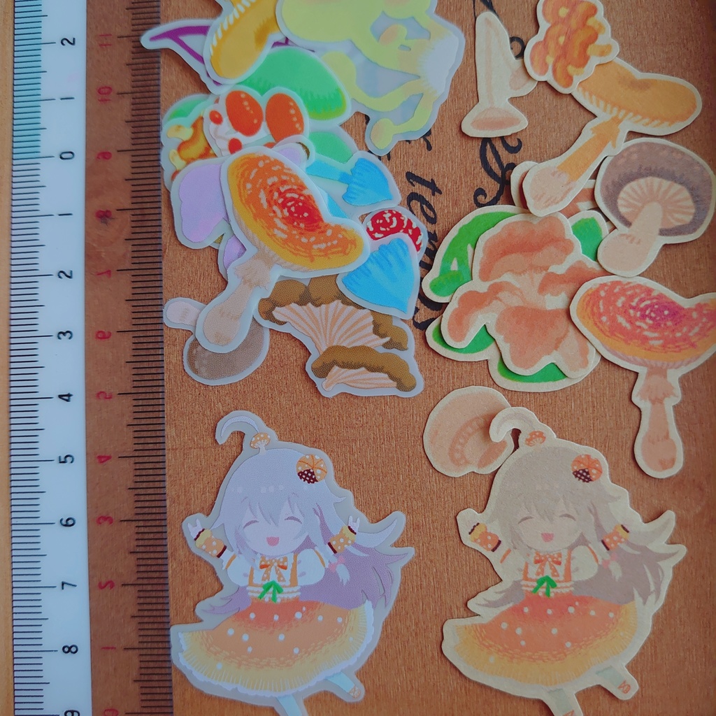 輝子ちゃんとキノコフレークシール