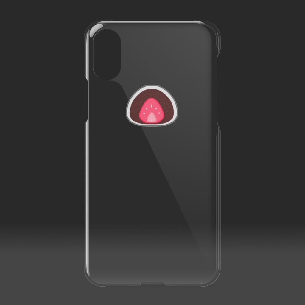 いちご大福なiPhoneケース(クリアタイプ)