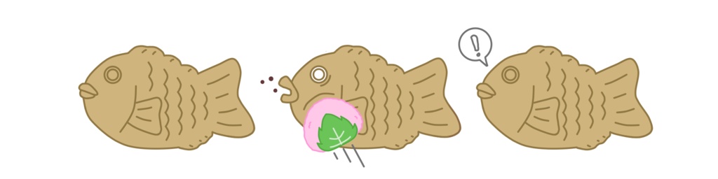 密ですたいやき Tシャツ