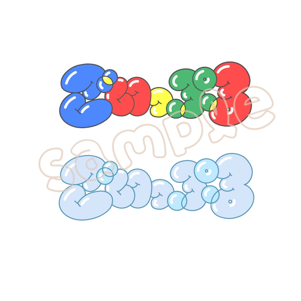 ごいっぷるステッカー（色違い２枚入り）