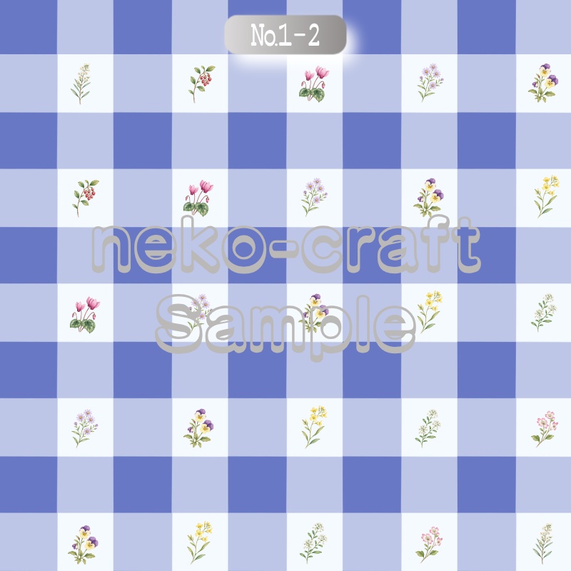 小花柄 | デジタルペーパー(シームレスパターン) 6枚セット | PNG DL素材