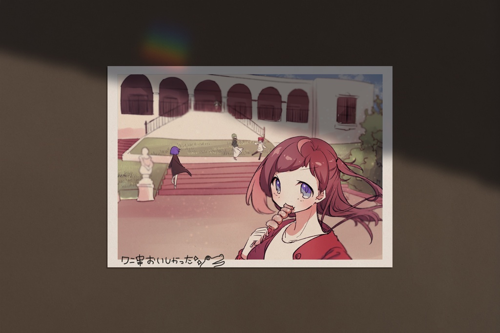 写真風イラストカード(直筆メッセージ入り)