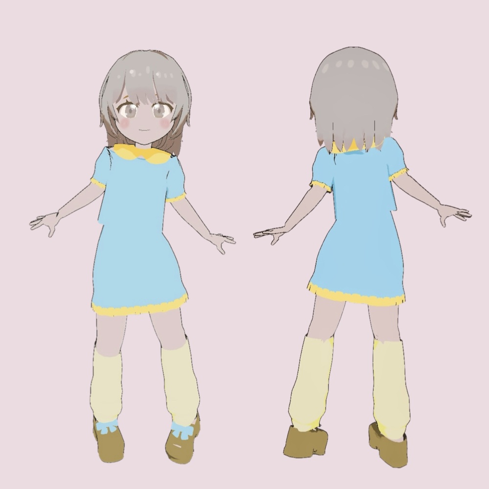 オリジナル3Dモデル「すずね」