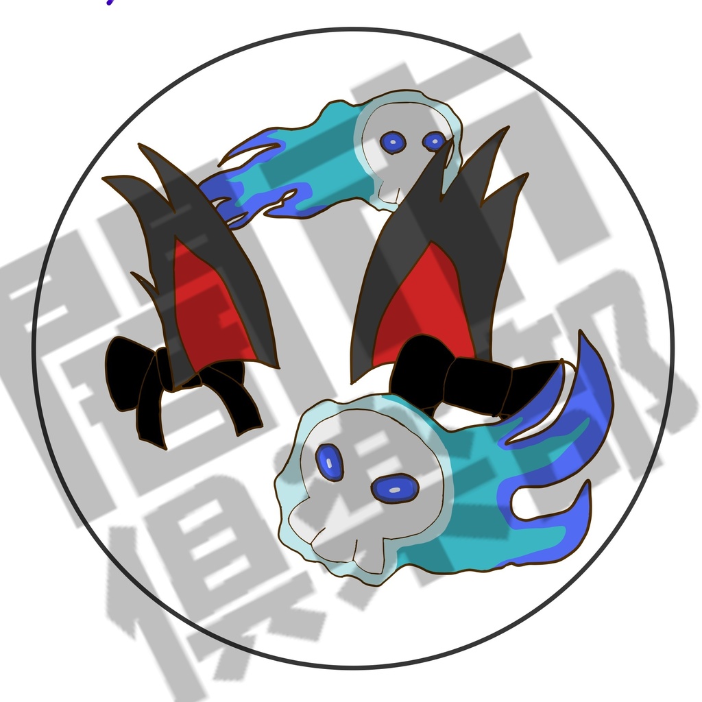 東方モチーフアイコンステッカー