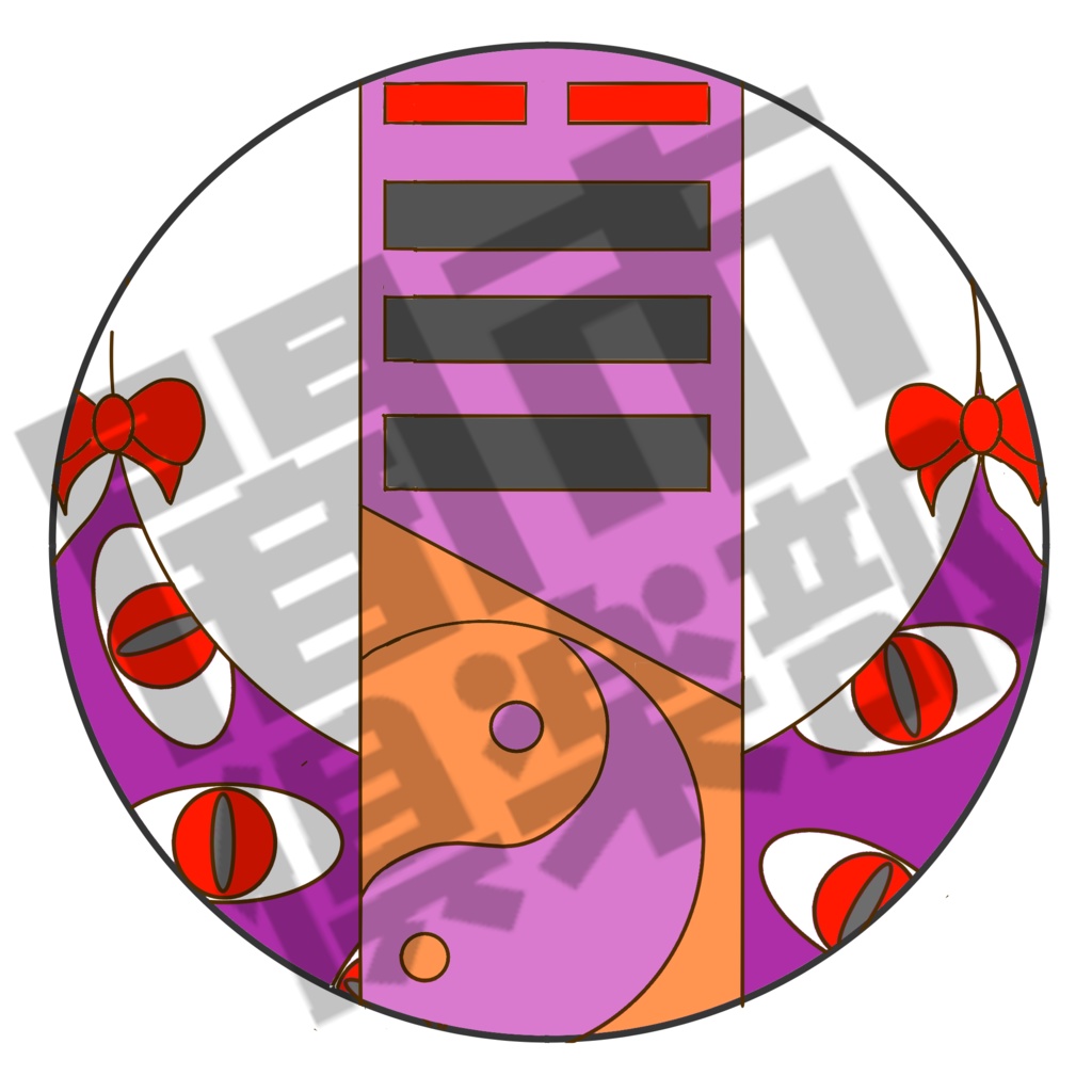 東方モチーフアイコンステッカーvol2