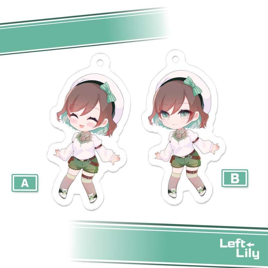 LeftLily_ミニキャラキーホルダー