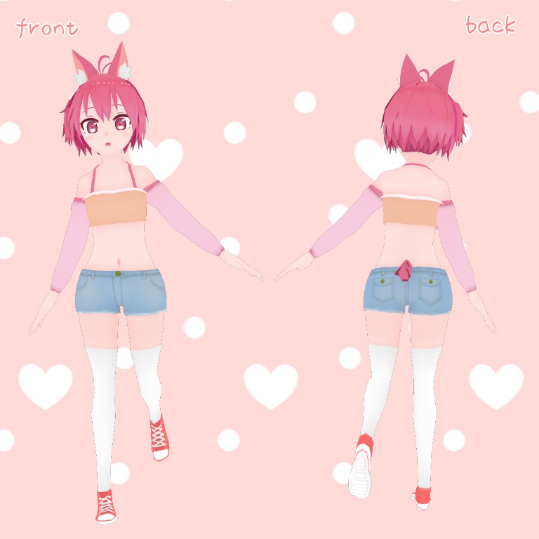 オリジナル3Dモデル「Maki」【VRCアバター対応】