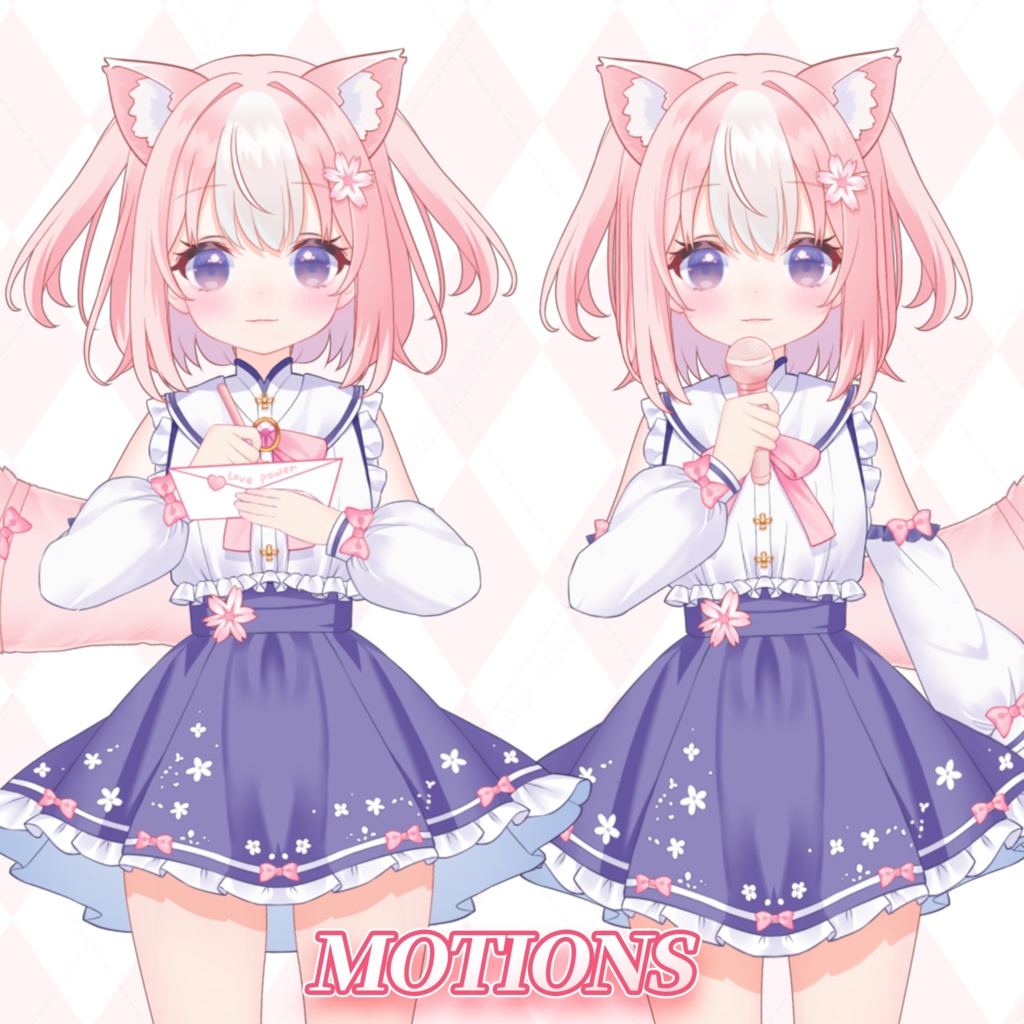 【live2dモデル】ピンク髪のJK