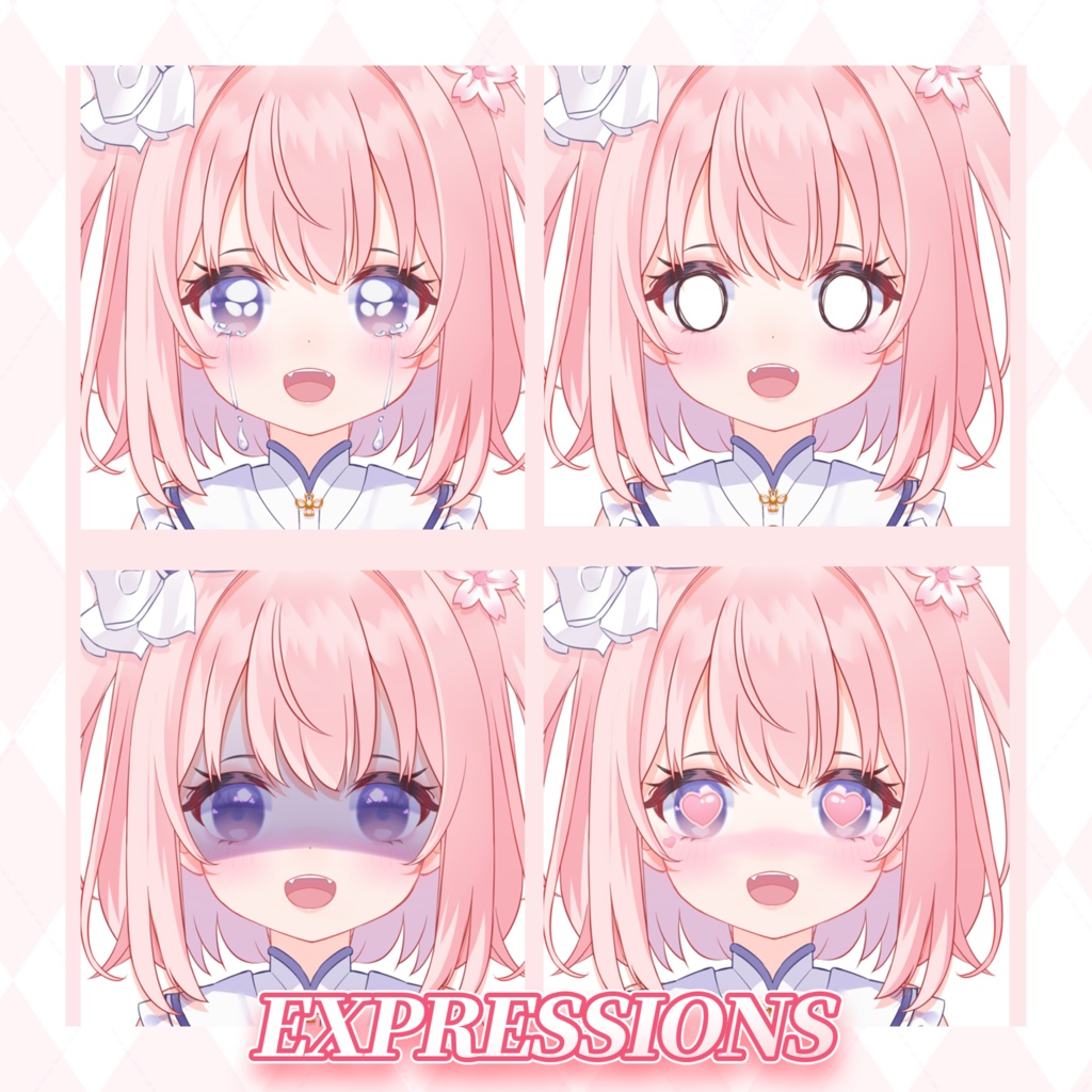 【live2dモデル】ピンク髪のJK