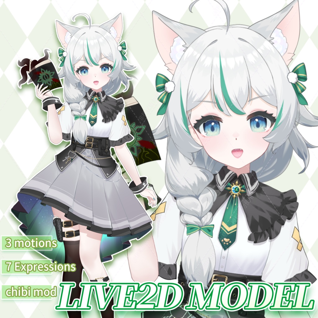 Live2D model_Kitty Investigator
