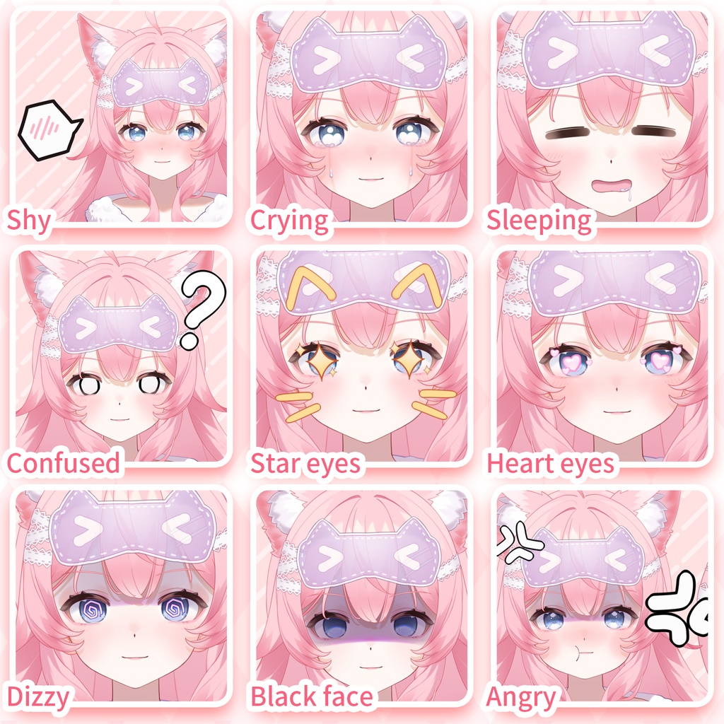 【live2dモデル/live2d model】Pajama&jk cat girl