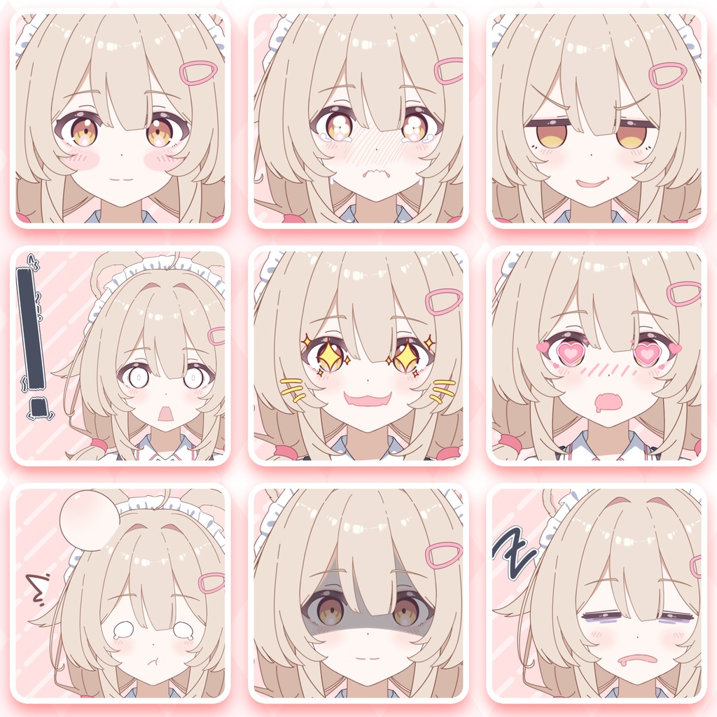 【live2d model】TV Anime-style Bear Maid Girl