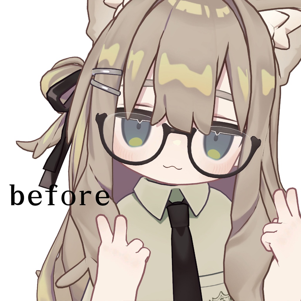 りんねキプの目だけ変える