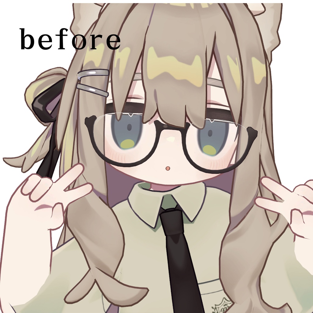 かなたキプの目だけ変える