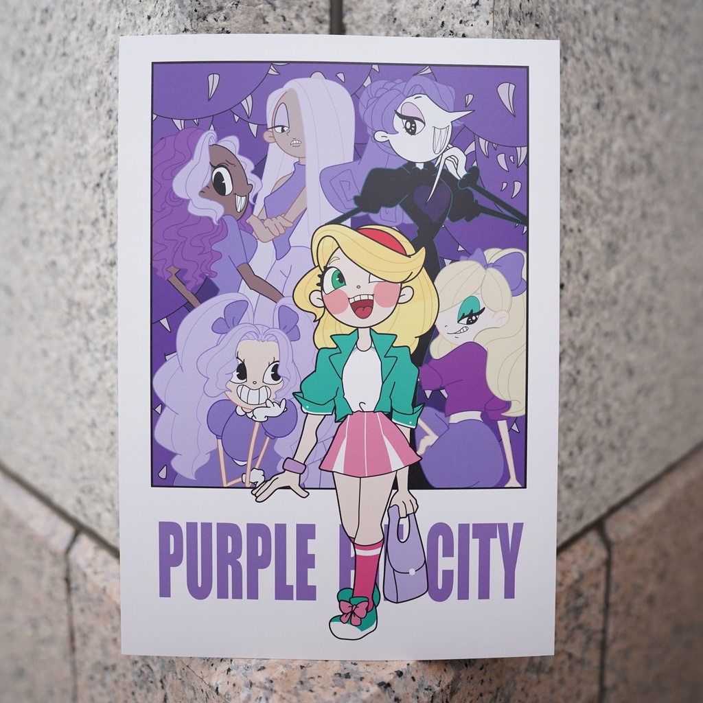 【PURPLE PIE CITY】A4ポスター(ティファニーとガールズ)