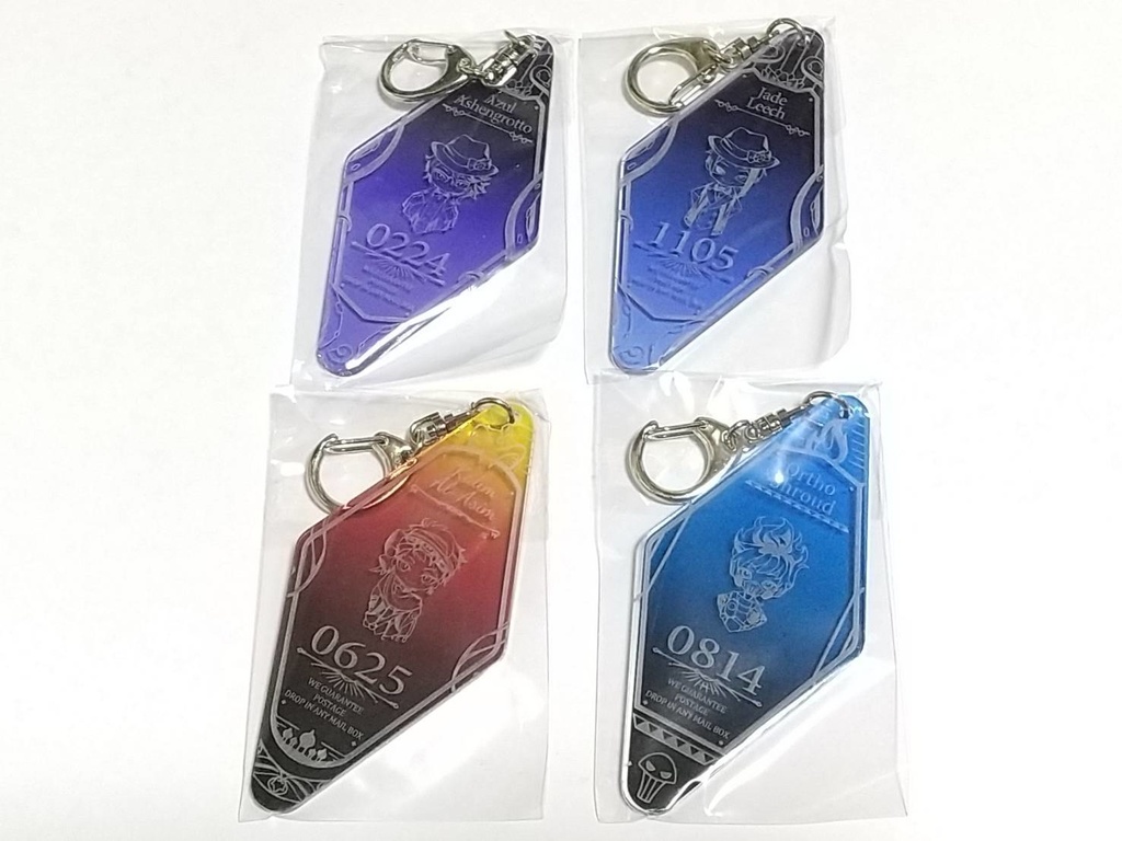 ツイステ 彫刻モーテルキーホルダー