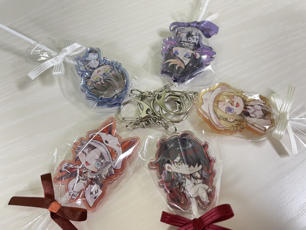 【非公式】Luxiem キャンディー型アクリルキーホルダー