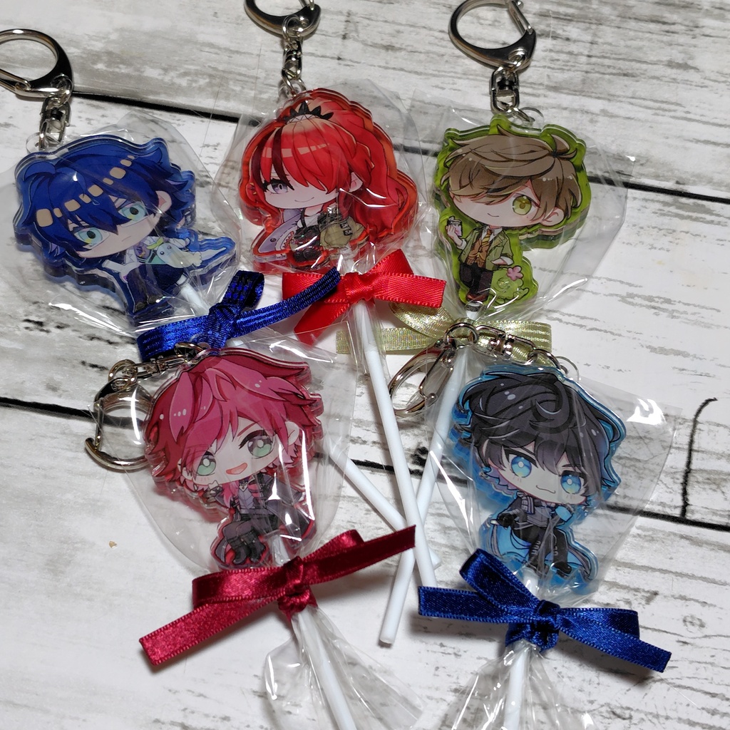 【非公式】エデン組 キャンディ型アクリルキーホルダー