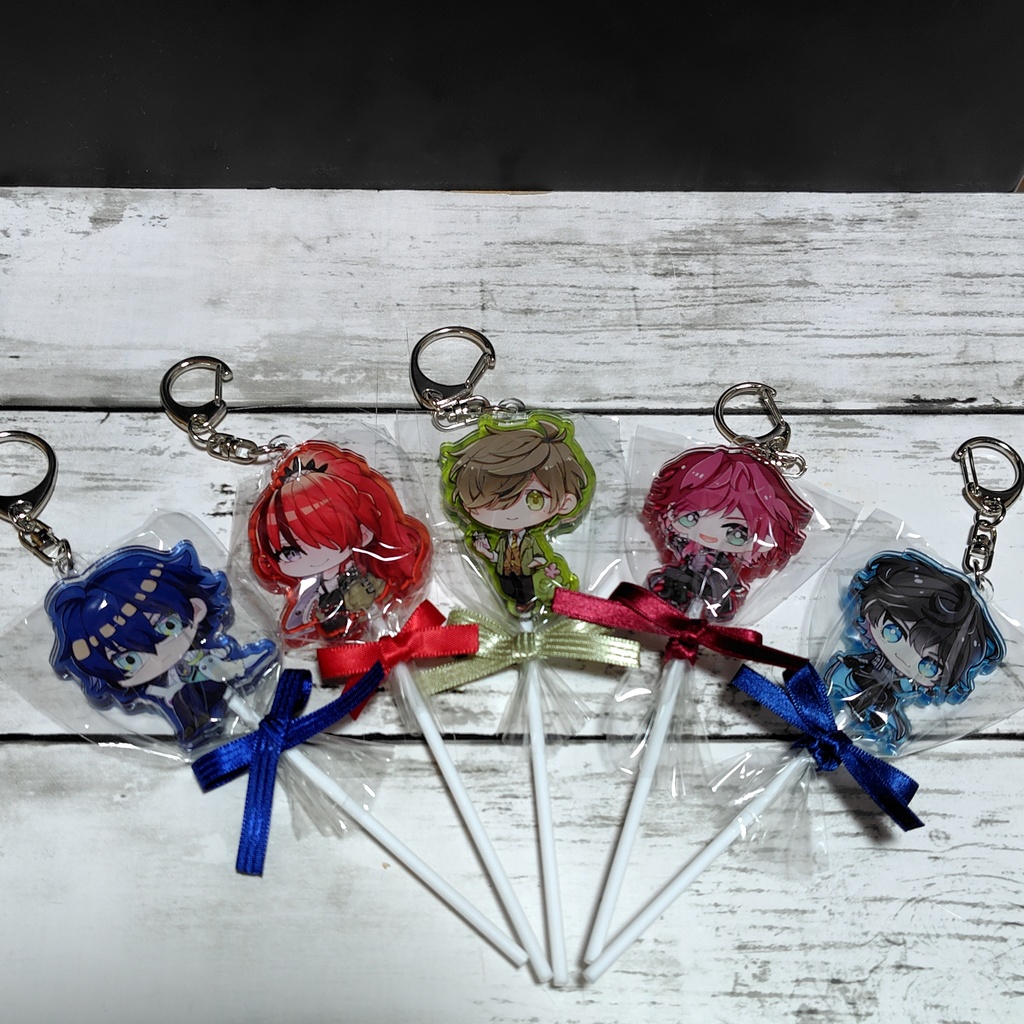 【非公式】エデン組 キャンディ型アクリルキーホルダー