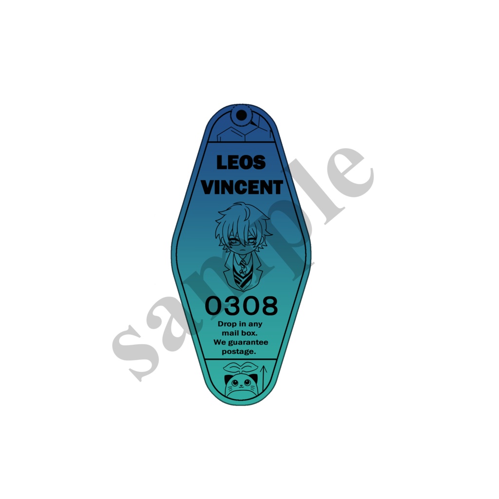 【非公式】彫刻モーテルキーホルダー びーぴーえむ