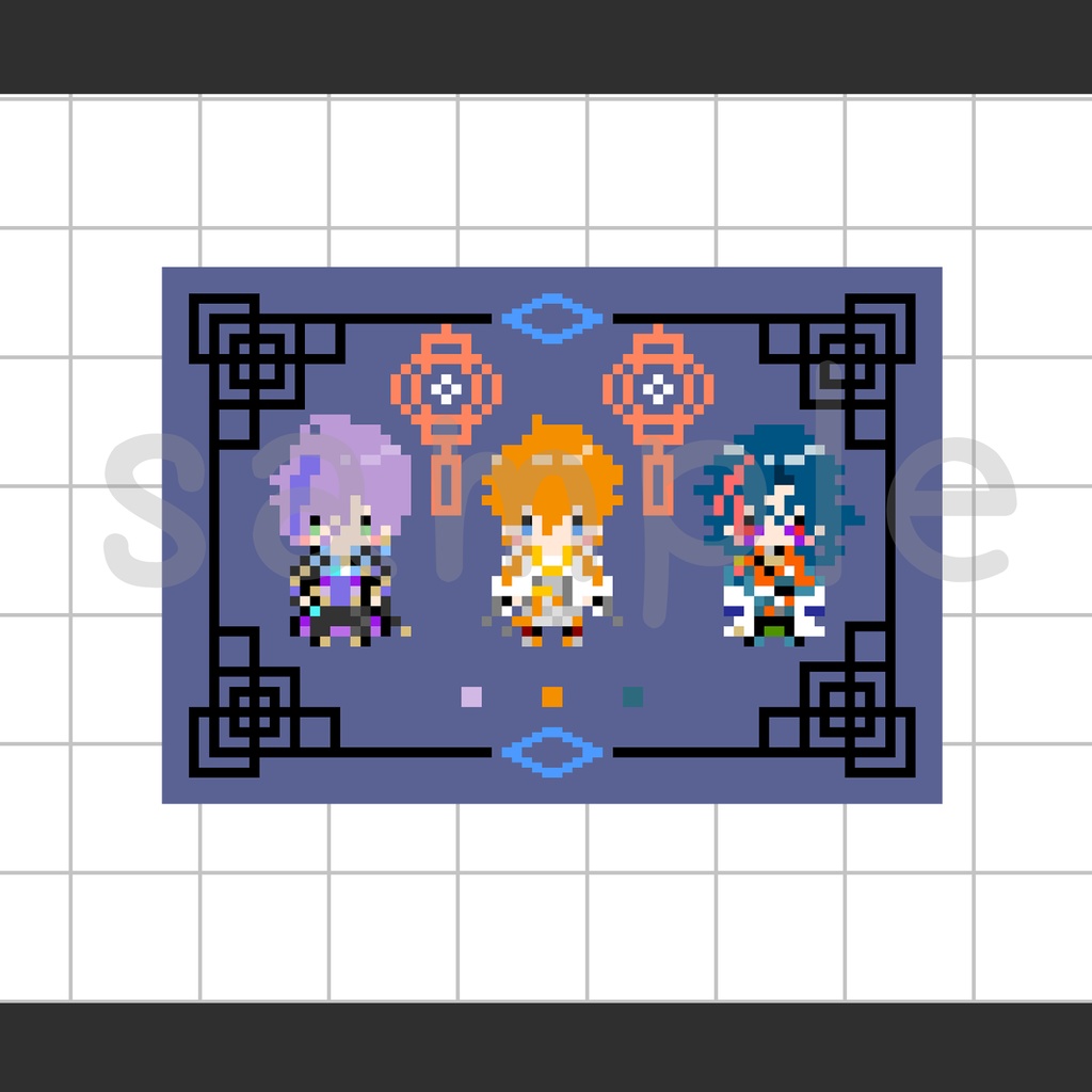 【非公式】にじさんじ_ドット絵缶バッジ