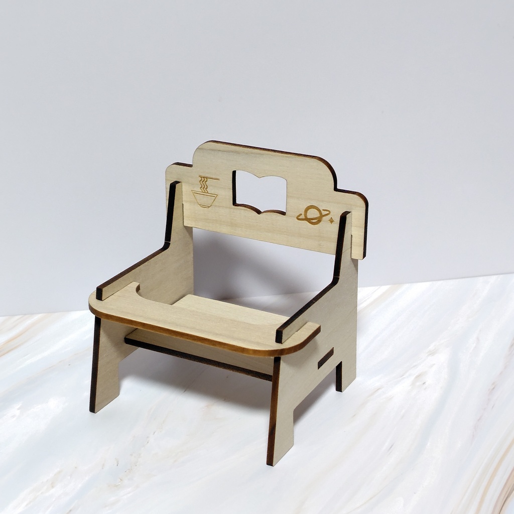 ぬいぐるみ用 ウッドチェア