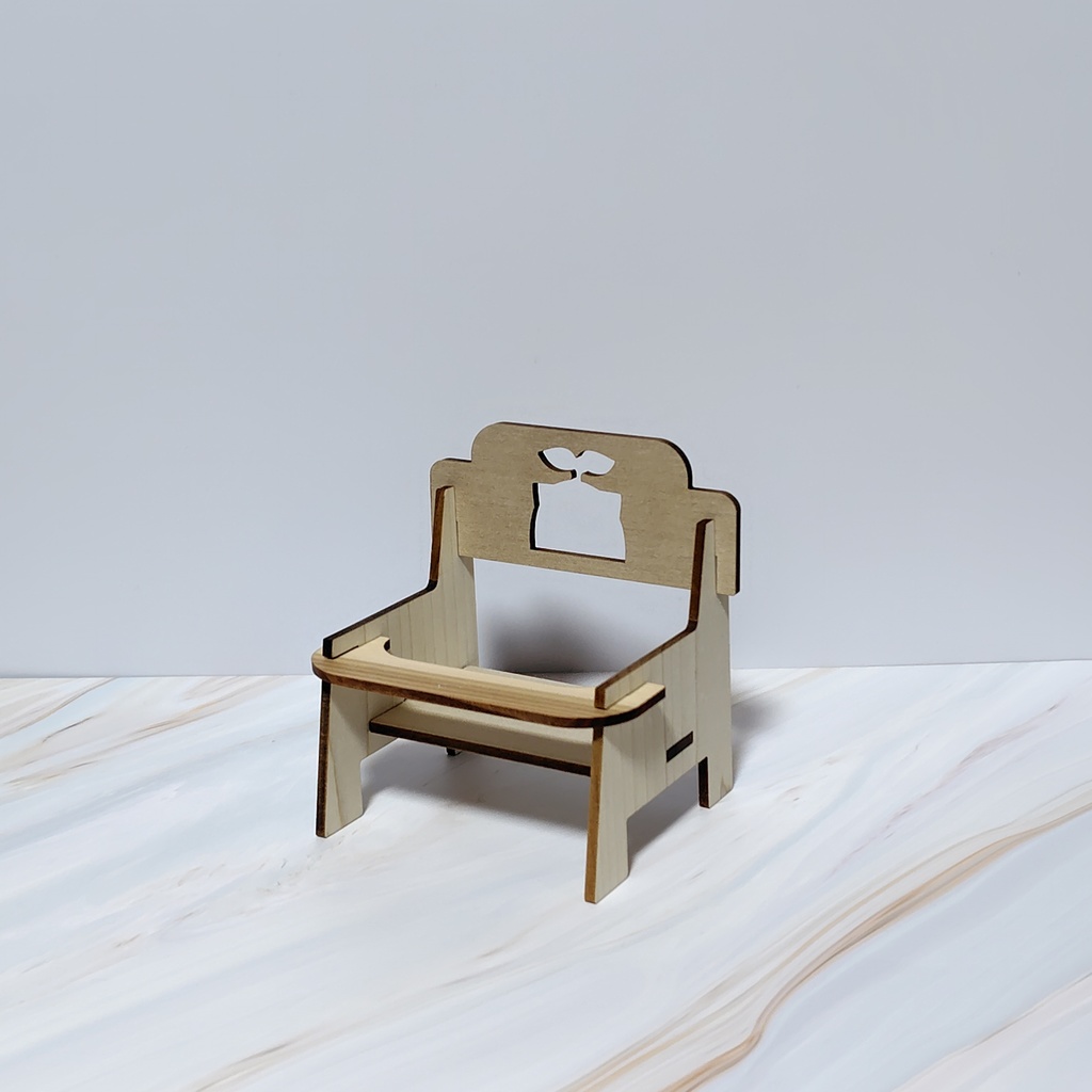 ぬいぐるみ用 ウッドチェア